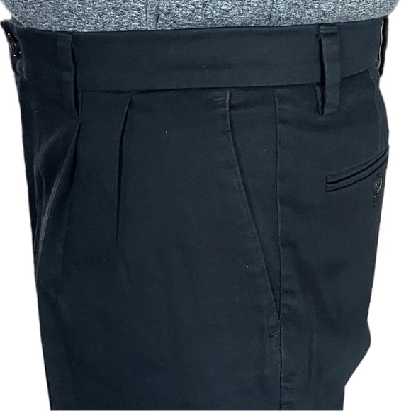 Dockers Flex Comfort Black Pants, Pleated Front, Cotton - Picture 2 of 11